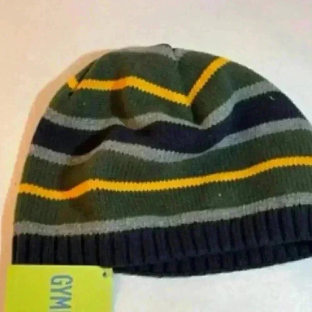 Gymboree Children’s Hats Beanies Lot Of 2 Striped Hats 12 To 24‎ Months NWT